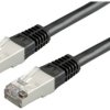 kabel LAN Roline 21.15.0135, 1 szt., RJ45, CAT 5e, F/UTP, 1.00 m, czarny