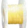 AWG30PTFE-30Y Drut w izolacji teflonowej PTFE, średnica: 0.25 mm żółty, rolka 30.5m (100ft)