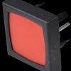 1241.1100.7093 Pushbutton, front mounting, 1-pin, square, red