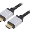 Kabel HDMI, wtyk z obu stron, tekstylny, czarny, 30AWG, dł. przewodu: 2m CCB-HDMIL-2M
