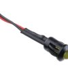 Lampka kontrolna do montażu panelowego 24V dc, Żółta 8mm LED Czarny Wyprowadzenia RS PRO