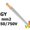 Przewód LGY 1,0 mm2 szary (450/750V) jednożyłowy linka H07V-K (krążki 100m) 5907702813660 ELEKTROKABEL