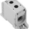 Potential distribution terminal, screw connection, 185 mm², 1 pole, 353 A, 8 kV, light gray, 2502750000