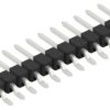 Pin header, 12 pole, pitch 2.54 mm, straight, black, SL12SMD03212Z