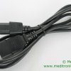 MicroConnect Przewód zasilający C20 - C21, 16A, 3x1.5mm2, PVC, czarny, 2m