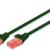 Patch cable, RJ45 plug, straight to RJ45 plug, straight, Cat 6, U/UTP, PVC, 3 m, green, DK-1612-030/G