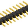 Pin header, 10 pole, pitch 2.54 mm, straight, black, 10050131