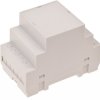 ABS DIN rail enclosure, (L x W x H) 90 x 52.6 x 65.15 mm, light gray, 4U65050907310