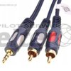 Kabel Jack AUX 3,5mm - 2xRCA cinch 10m Ĺ‚ezka