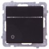 Sonata Przycisk /Światło/ Z Podświetleniem Czarny Metalik Łp-5Rs/M/33