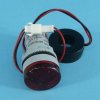 WOLT./AMPER.100A RED LED 28mm 60-500V