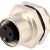 Złącze M12, żeńskie, PIN:3, gniazdo, proste, 250V M12A-03PFFS-SH8001