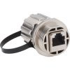 Conec 17-10011 RJ45 IP67 Cat. 5e Connector Panel Mounted Coupling Cap Metallised