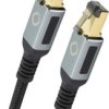 kabel LAN Oehlbach D1C13353, 1 szt., RJ45, CAT 8.1, 2.00 m, czarny