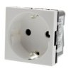 GAC250GE-PT2M Gniazdo 250V - standard niemiecki (schuko) - 3 biegunowe, białe 16A - podtynkowe - model Mosaic (bez ramki)