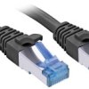 kabel LAN LINDY 47416, 1 szt., RJ45, CAT 6a, S/FTP, 5.00 m, czarny