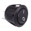 On-Off Black Round 20mm Rocker Switch 16A SPST R13-112A-02
