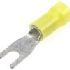 Konektor zaciskowy płaski PLASTI-GRIP Series Izolowane, M4, Żółty 10AWG 6.6mm² 12AWG 2.6mm² TE Connectivity
