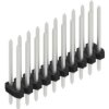 Pin header, 20 pole, pitch 2 mm, straight, black, 10062584