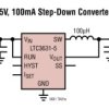 High Efficiency, High Voltage 100mA Synchronous Step-Down Converter