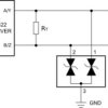 Two-channel bidirectional 12V ESD protection diode