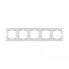 Ramka pięciokrotna Exen seria Odak biała O105/01E