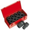Sealey AK689 Impact Socket Set 10pc Deep 1"sq Drive Metric/imperial