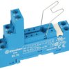 Gniazdo przekaźnika; F95.75.SMA; śrubowy na panel; na szynę DIN35; niebieski; z obejmą; Finder; RoHS; Kompatybilne z przekaźnika