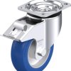 Blickle 887415 LK-ALBS 125K-1-FI-CO Rolka obrotowa z blachy stalowej Średnica koła: 125 mm Maksymalne obciążenie: 350 kg