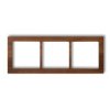 Deco Ramka Potrójna - Drewno (Orzech Amerykański) Orzech Amerykański Drd-3E