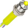 Signal light, 24 V (DC), yellow, 50 mcd, Mounting Ø 8 mm, pitch 1.25 mm, LED number: 1, Q8P1CXXY24E