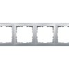 Berker B.Kwadrat Ramka poczwórna aluminium 5310148994
