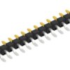 Pin header, 17 pole, pitch 2.54 mm, straight, black, 10080382