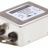 Filtr RFI 6A 1-fazowy 330kΩ 250 V AC DC → 60Hz 8 mH Roxburgh EMC Montaż w obudowie