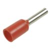 Końcówka; 8mm; 1,5mm2; rurkowa; izolowany; KRI1,5/8; czerwony; proste; na przewód; zaciskany; 1 tor