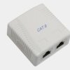 Gniazdo modularne natynkowe 2xRJ-45 kat.6 8p8c złącze Krone