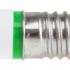 Lampka kontrolna Zielony 230V ac E10 LED średnica 10mm długość 25.25mm