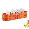 Puszka podtynkowa M5x60F 5x60 mm głęboka Multiwall pomarańczowa 33172008 SIMET