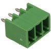 Łączówka; 15EGTVC-3.5-03P-14-00; 3 tory; R=3,50mm; 9,2mm; 8A; 125V; przewlekany (THT); proste; zamknięta; zielony; Golten; RoHS