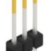 Pin header, 3 pole, pitch 2.54 mm, straight, black, 10046562