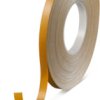 Fabric tape, 12 x 0.39 mm, double sided, fabrics, white, 50 m, 04964-00073-00