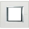 AXOLUTE Ramka 1 pojedyncza prostokątna pozioma 2 modułowy srebrny HA4802SAN LEGRAND