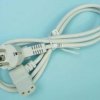 KABEL C13->WT.SIEC. 1,50mb KĄT.BIAŁY