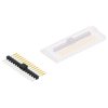 Pin header, 15 pole, pitch 2.54 mm, straight, black, SL 12 SMD 083 15 S B SM