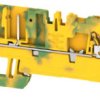 Terminal block, push-in connection, 1.5 mm², 4 pole, 6 kV, green/yellow, 2482240000