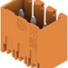 Pin header, 3 pole, pitch 3.5 mm, straight, orange, 1604480000