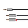 Przewód jack 3.5 - 2RCA 1.0m KM1218