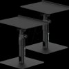 HS 36 L Speaker stands 300 x 230 mm, height adjustable, set of 2, black