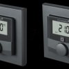 2X 159820A0 Wall thermostat w. humidity, anthracite, 2 pieces