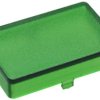 Aperture, rectangular, (L x W x H) 20.85 x 14 x 5.5 mm, green, for short-stroke pushbutton, 5.46.681.023/1510